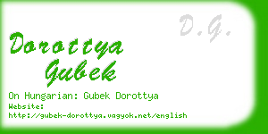 dorottya gubek business card